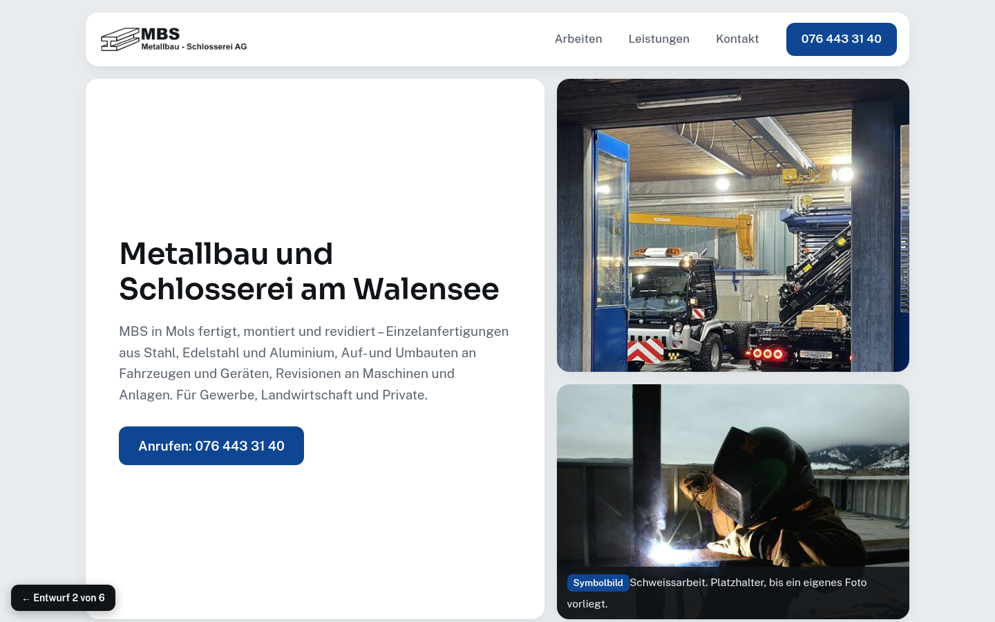 Entwurf 2, Raster