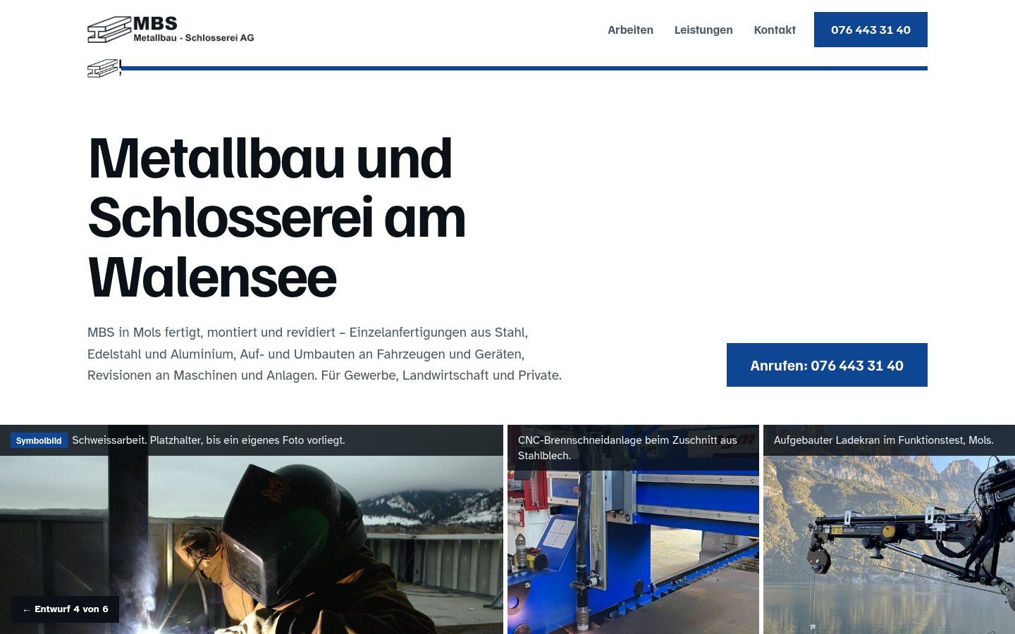 Entwurf 4, Profil